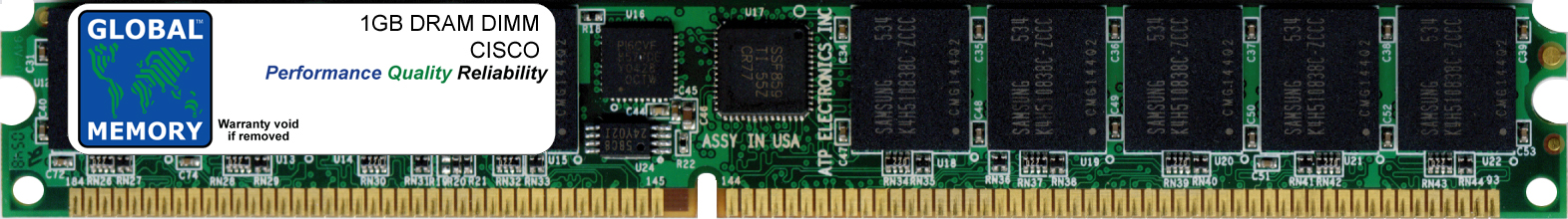 1GB DRAM DIMM MEMORY RAM FOR CISCO 3925 / 3945 ROUTERS (MEM-3900-1GB)